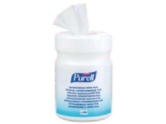 Hånddesinfektion Serviet Purell Antimicrobial Wipes Plus m/270 stk. - (karton á 6 stk.)