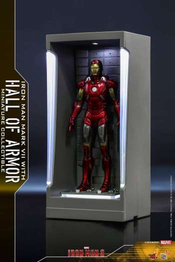 Hottoys Miniature Iron Man 3 Mark 7 With Hall Of Armor