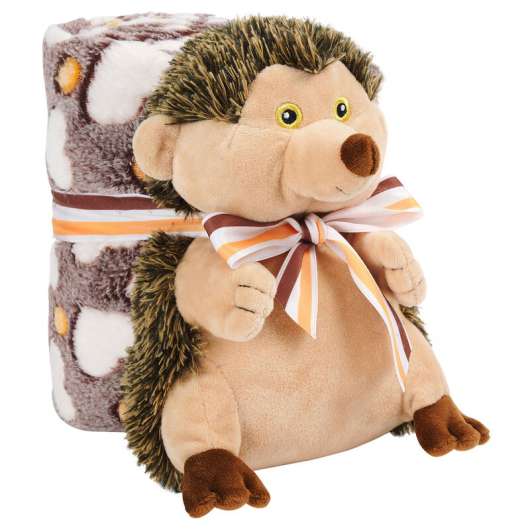 Hugo Hedgehog Soft blanket + plush toy 22cm