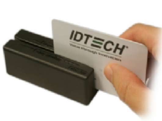 ID TECH MiniMag Duo - Kortläsare (Spår 1, 2 och 3) - USB - svart