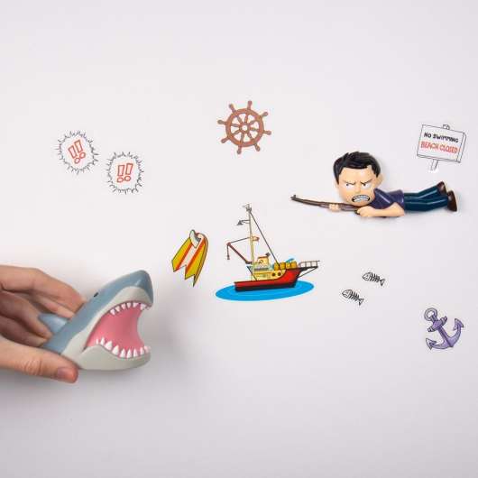 Jaws - Vinyl 3D Wall Stickers - 2 Pc + Stickers