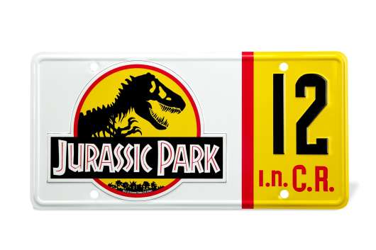 Jurassic Park Dennis Nedry 12 Licence Plate Replica