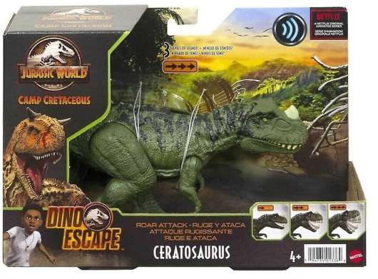 Jurassic World Dino Escape Roar Attack Ceratosaurus