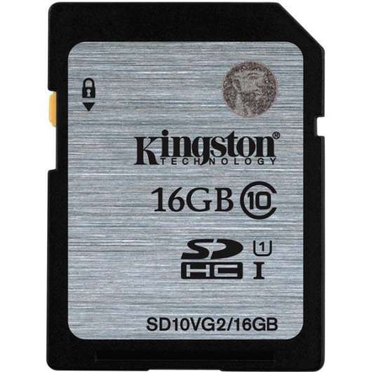 Kingston minneskort, SDHC, 16GB, UHS-I Class 10, 45MB/s