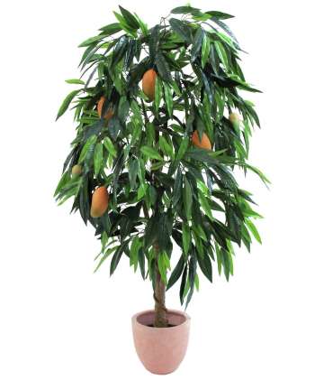 Konstgjort mangoträd med frukter, 165cm