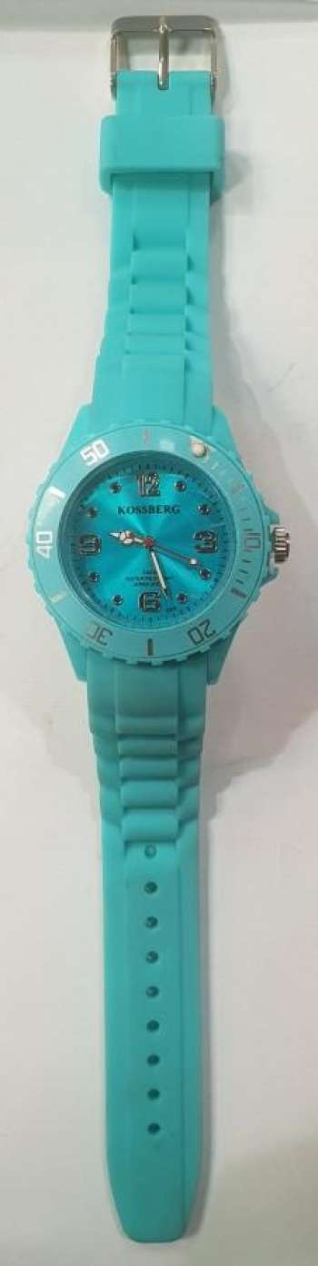 Kossberg Turquoise Rubber Strap Turquoise Face