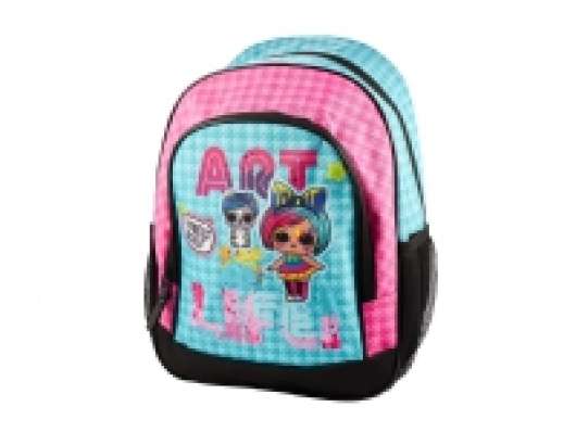 L.O.L. Surprise! Art is Life Medi BackPack, with front zip pocket, size 35x25x13 cm, approx. 10 liters