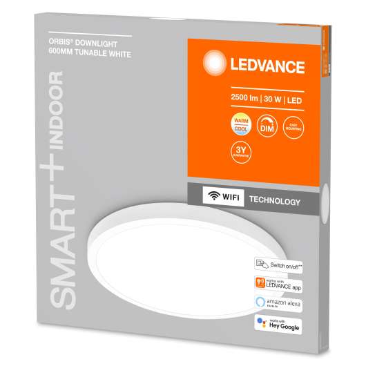 Ledvance Smart+ Downlight Surface Turnable White 60cm Wi Fi