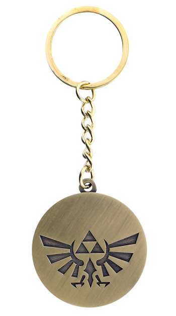 Legend Of Zelda Triforce Logo Metal Keychain