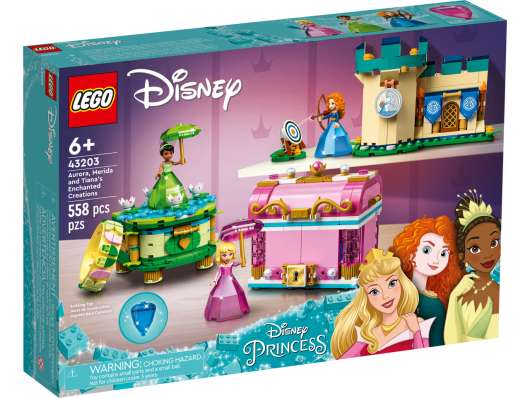 LEGO Disney Princess Aurora Merida & Tianas Enchanted Creations 43203