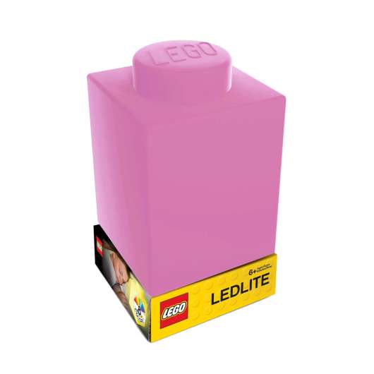 LEGO Silicone Brick Night Light w/LED Pink /Pink