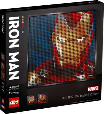 LEGO Wall Art Marvel Studios Iron Man 31199 (3-pack)