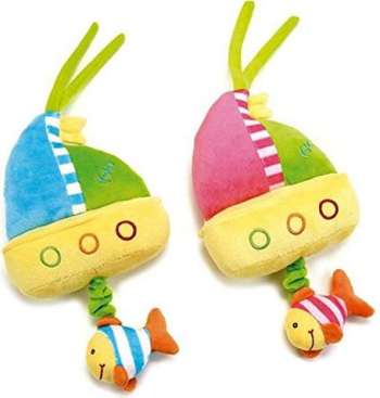 Lelly 30 cm Baby World Chimes Boat Plush Toy