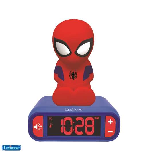 Lexibook Alarm Clock with Night Light 3D SpiderMan & sound