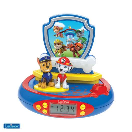 Lexibook Paw Patrol 3D Chase Projector clock with Super Hero Sounds RP500PA
