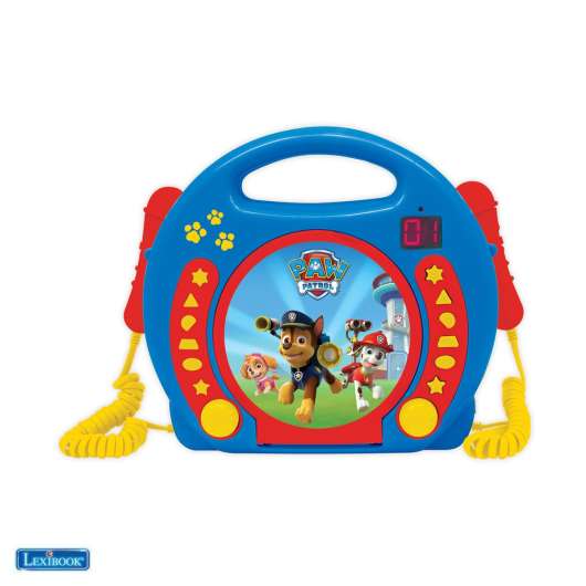 Lexibook Paw Patrol Portable CD player with 2 Sing Along mic