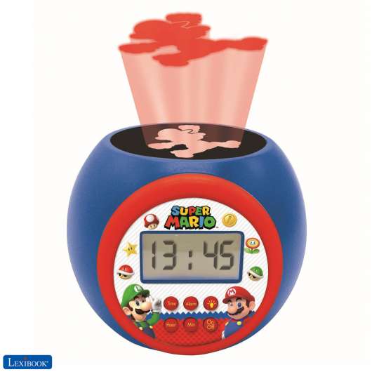 Lexibook Super Mario Projector Alarm Clock with Timer RL977NI
