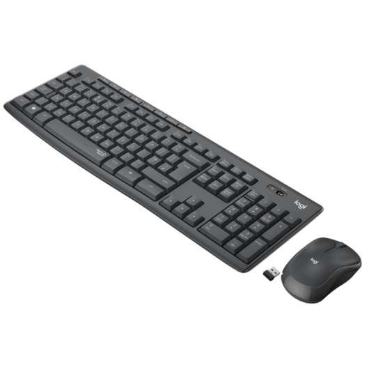Logitech MK295 Trådlös mus- och tangentbordskombination med SilentTouch-teknik