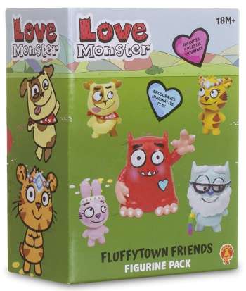 Love Monster FluffyTown Friends Figurine Set