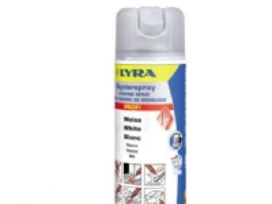 Lyra markeringsspray hvid - 500 ml. (4180) - UN 1950 Aerosoler, brandfarlige 2.1.