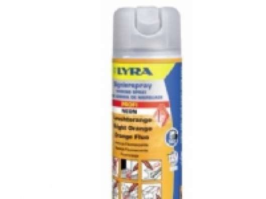Lyra markeringsspray orange - 500 ml. (4180) - UN 1950 Aerosoler, brandfarlige 2.1.