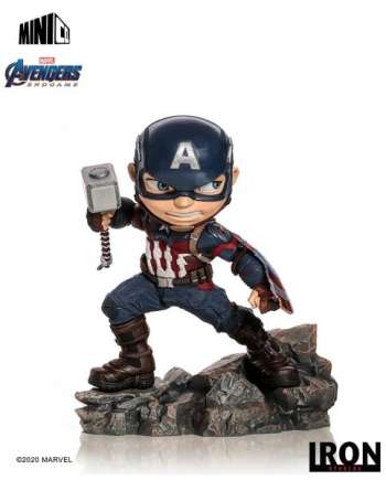 Marvel: Avengers Endgame - Captain America with Mjolnir - Minico PVC 20 cm