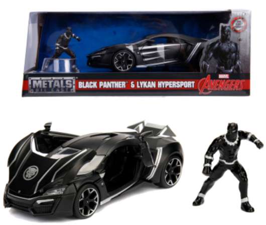 Marvel - Black Panther & Lykan Hypersport - 1:24