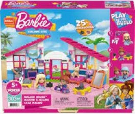 Mega Bloks MEGA Construx Barbie Malibu House 300PCS