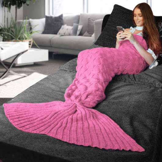 Mermaid Tail Blanket Pink