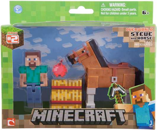 Minecraft Steve & Chestnut Horse