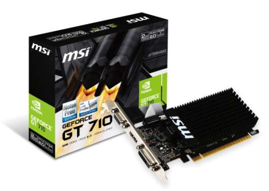 MSI GeForce GT 710 2GB Passive Cooling (GT 710 2GD3H LP)
