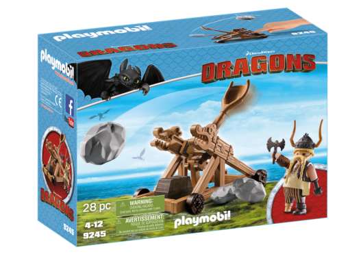 Playmobil Dragons Gobber with Catapult