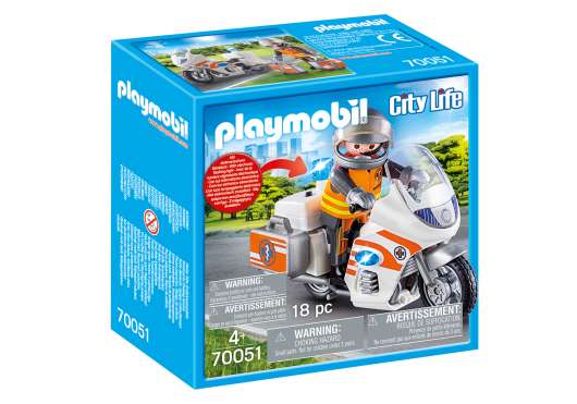 Playmobil - Emergency Motorbike (70051)