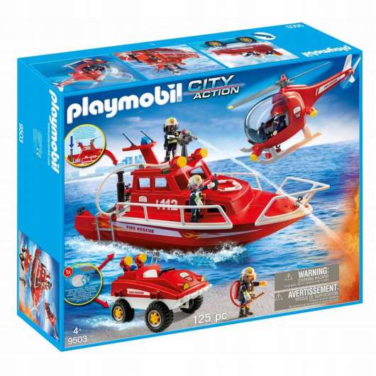 Playmobil - Fire brigade set with underwater motor (9503)