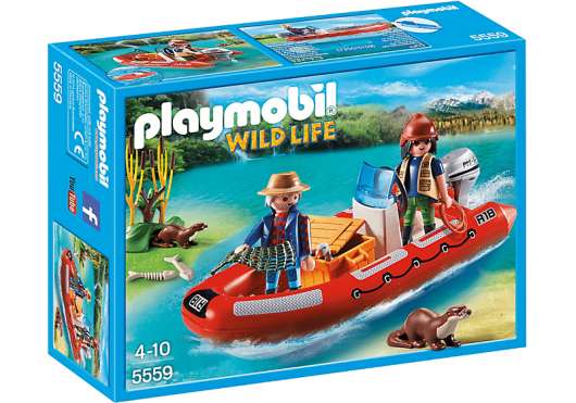 Playmobil Inflatable Boat with Explorers
