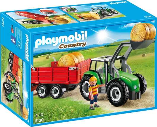 Playmobil Large Tractor with trailer