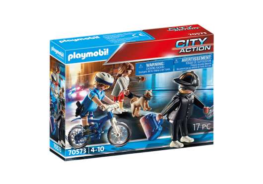 Playmobil - Police bicycle: Pursuit of the pickpocket (70573)