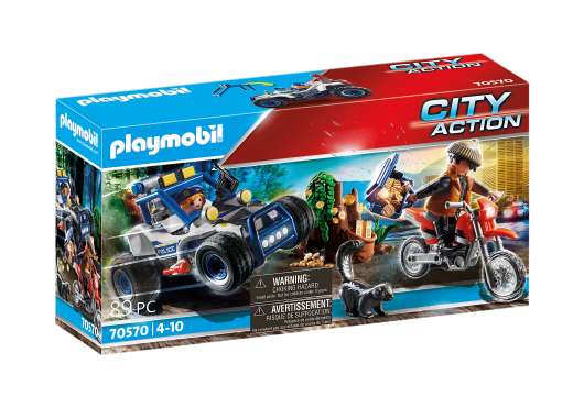 Playmobil - Police off-road vehicle: Pursuit of the treasure robber (70570)