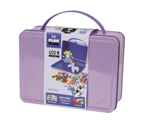 Plus Plus Suitcase Metal purple, 600 pc