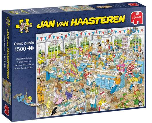 Pussel Jan van Haasteren - Clash of The Bakers - 1500 Bitar