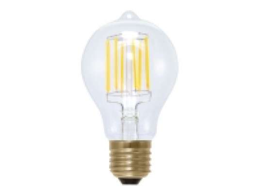 Segula Vintage - LED-glödlampa med filament - form: A19 - klar finish - E27 - 6 W (motsvarande 40 W) - klass A+ - mjukt vitt ljus - 2200 K