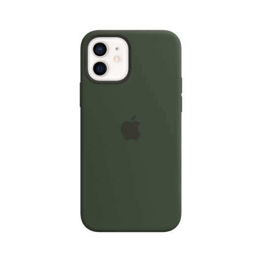 Silikonskal med MagSafe till iPhone 12 och iPhone 12 Pro - Cyperngrön