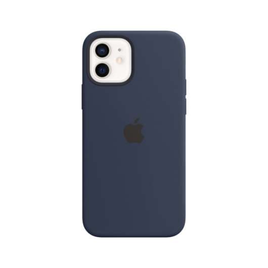 Silikonskal med MagSafe till iPhone 12 och iPhone 12 Pro - Djupblå marin