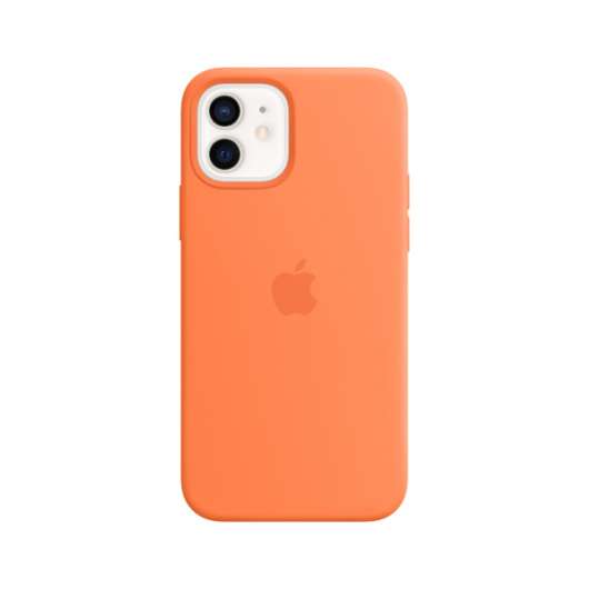 Silikonskal med MagSafe till iPhone 12 och iPhone 12 Pro - Kumquat