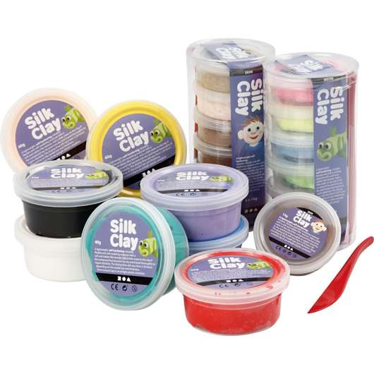 Silk Clay Asst. Colours 22 tubs