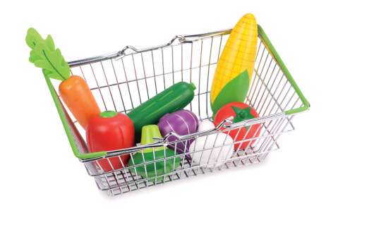 Small Wood - My Shopping Basket - Vegetable Set (L40185)
