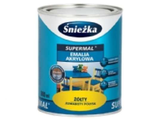 Sniezka SUPERMAL acrylic enamel for wood and metal gloss blue dark 0.4L