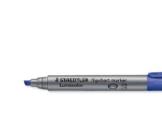 STAEDTLER Lumocolor - Markering - för flipdiagram - blå - vattenbaserat bläck - 2-5 mm