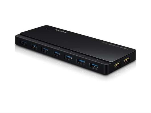 TP-Link UH720 USB 3.0 7-Port Hub 7 ports USB 3.0 Hub med 2 portar för strömladdning