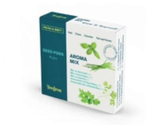 Tregren Aroma Mix, Basilika, Gräslök, koriander, Pepper leaf, 3 - 8 veckor, 4 styck, Låda